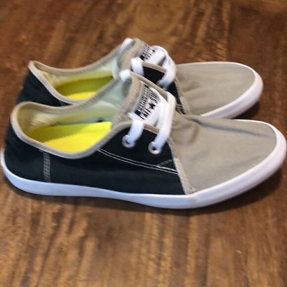 CONVERSE ALL STAR RIFF CANVAS OX BLACK & TAN UNISEX SHOES - Picture 3 of 8